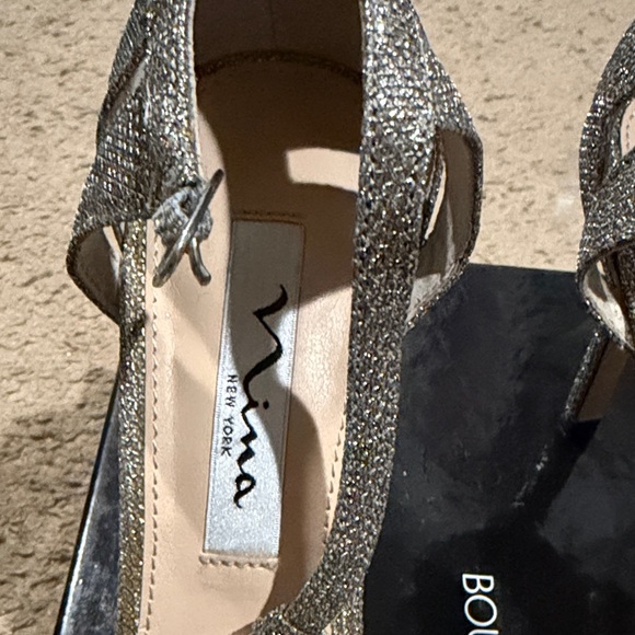 Nina Glittering Silver Heels - Picture 2 of 7